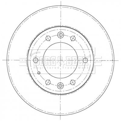 BORG & BECK Тормозной диск BBD5403